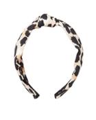 Lele Sadoughi Leopard Knotted Headband Brown/leopard 1size