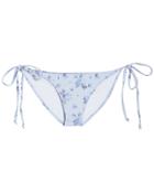 Love Shack Fancy Loveshackfancy Harbor Side Tie Floral Bikini Blue/floral S