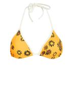 Solid & Striped Amber String Bikini Top Yellow/floral S