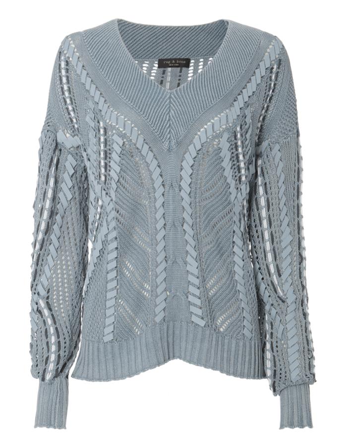 Rag & Bone Lucie Pointelle Knit Sweater