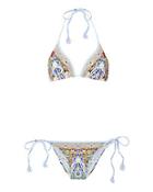 Camilla My Majorelle Reversible Fringe Print Triangle Bikini