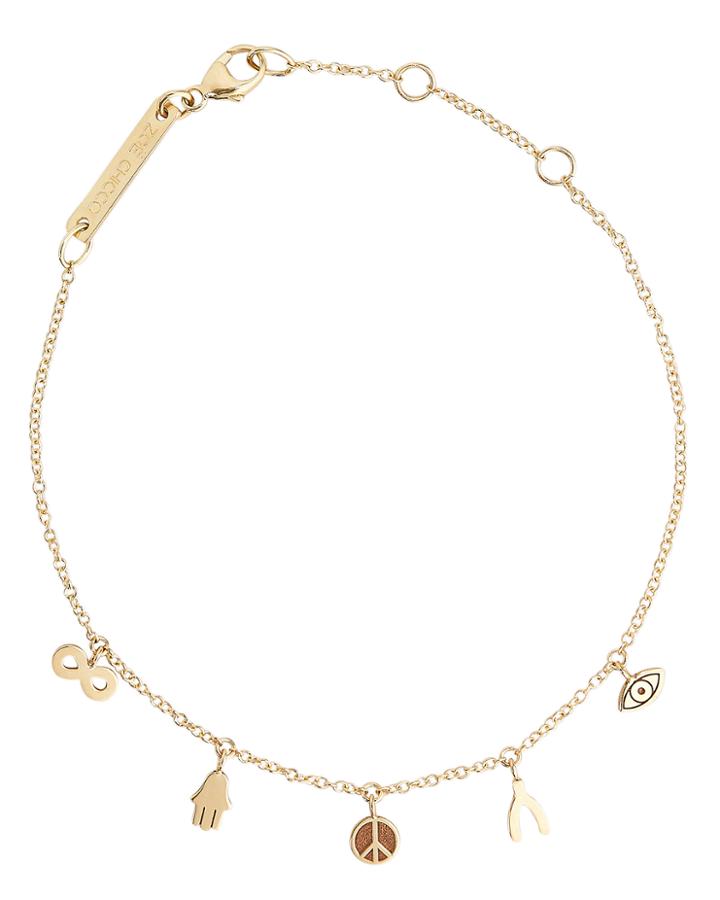 Zoe Chicco Zo Chicco Itty Bitty Charm Bracelet Gold 1size
