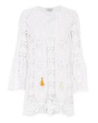 Miguelina Karla Tropical Lace-up Dress