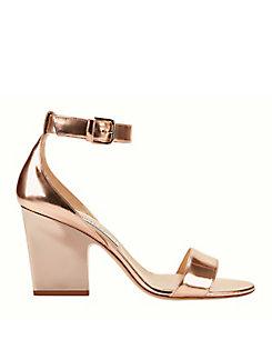 Jimmy Choo Edina Rose Gold Sandals