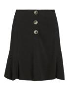 Exclusive For Intermix Intermix Galyn Linen-blend Mini Skirt Black 6