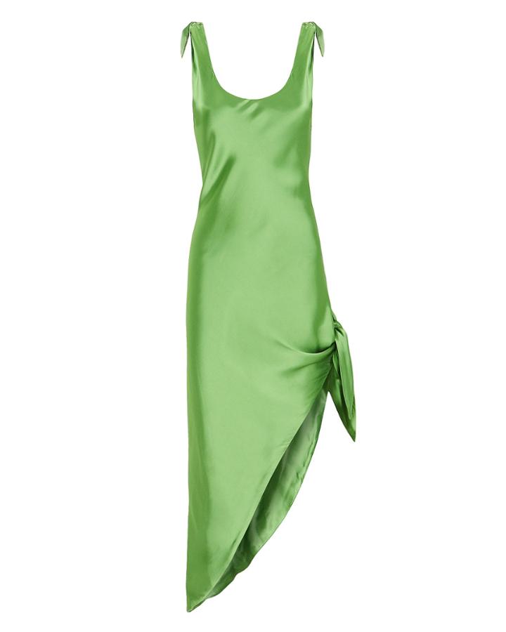 Cult Gaia Dehlila Asymmetrical Dress Green S