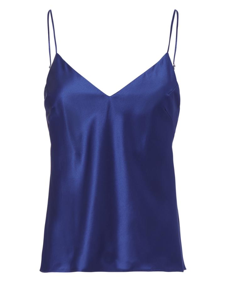 Fleur Du Mal Cobalt Silk Cami