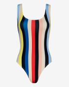 Solid & Striped Anne Marie Scoop Back Bold Striped One-piece Swimsuit- Final Sale