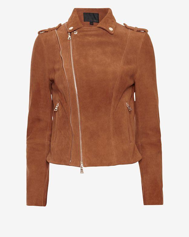 Exclusive For Intermix Goat Suede Moto Jacket