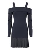 Derek Lam 10 Crosby Off Shoulder Layered Knit Dress