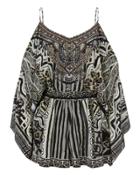 Camilla Tribal Theory Cold Shoulder Playsuit Pri-abstract M