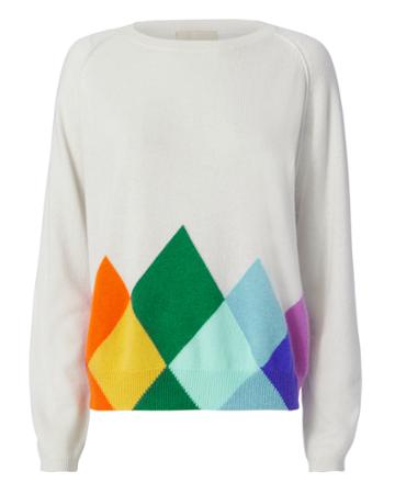 Jumper 1234 Rainbow Argyle Cashmere Sweater