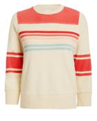 Mother Koozie Rainbows Ever After Sweatshirt Ivory/rainbow Stripe M