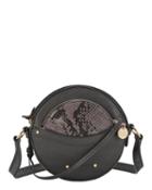 See By Chloe See By Chlo Pouch Detail Circular Leather Bag Black 1size