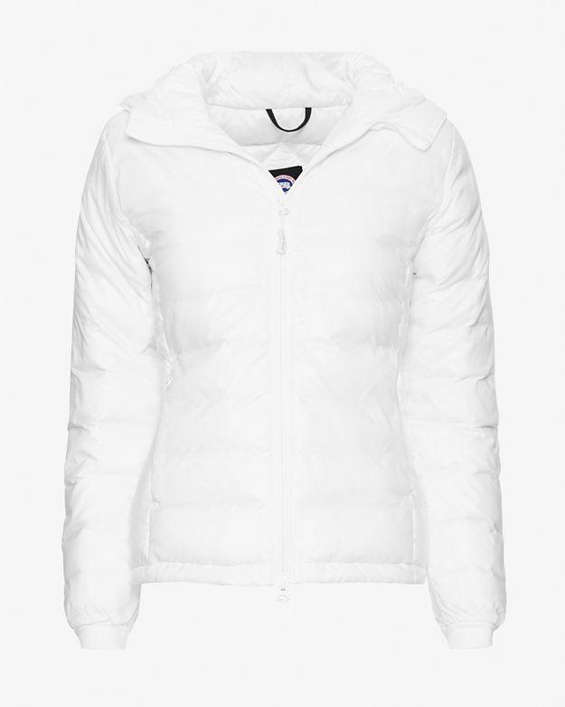 Canada Goose Camp Short Hooded Jacket: White
