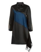 Koche Asymmetric Hem Polo Dress Blue-drk 34