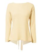 Vince Dolman Tie Back Sweater Yellow S