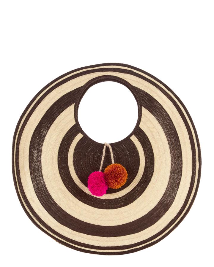Sophie Anderson Adorada Cutout Circle Straw Medium Shoulder Bag