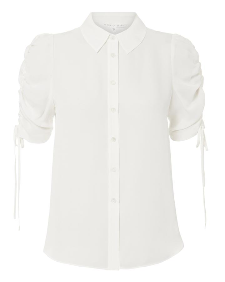 Veronica Beard Carmine Blouse White Zero