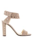 Jimmy Choo Veto Studded Suede Sandals