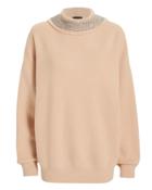 Alexander Wang Crystal Turtleneck Pullover Blush S