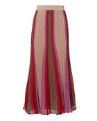 Missoni Metallic Thread Pleated Skirt