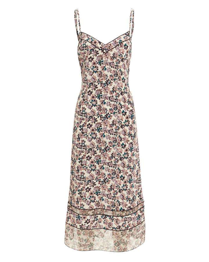 Rag And Bone Rag & Bone Ilona Dress Ivory/floral Print M