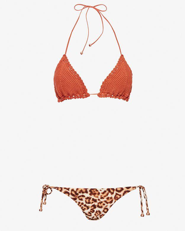 Zimmermann Alchemy Crochet/leopard Print Bikini- Final Sale
