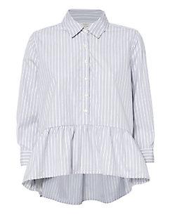 Birds Of Paradis X Trovata Peplum Hem Top
