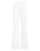 Veronica Beard Farrah Wide Leg Jeans White Denim 30