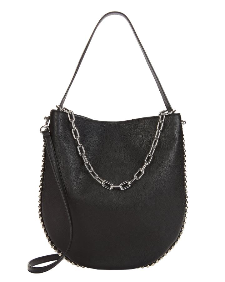 Alexander Wang Roxy Black Leather Hobo Black 1size