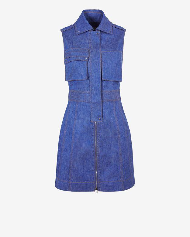 Derek Lam 10 Crosby Exclusive Military Zip Denim Dress