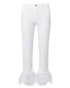 Frame Le High Feather Cropped Jeans White 24
