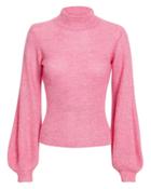 Nicholas Pink Blouson Sleeve Sweater Pink M