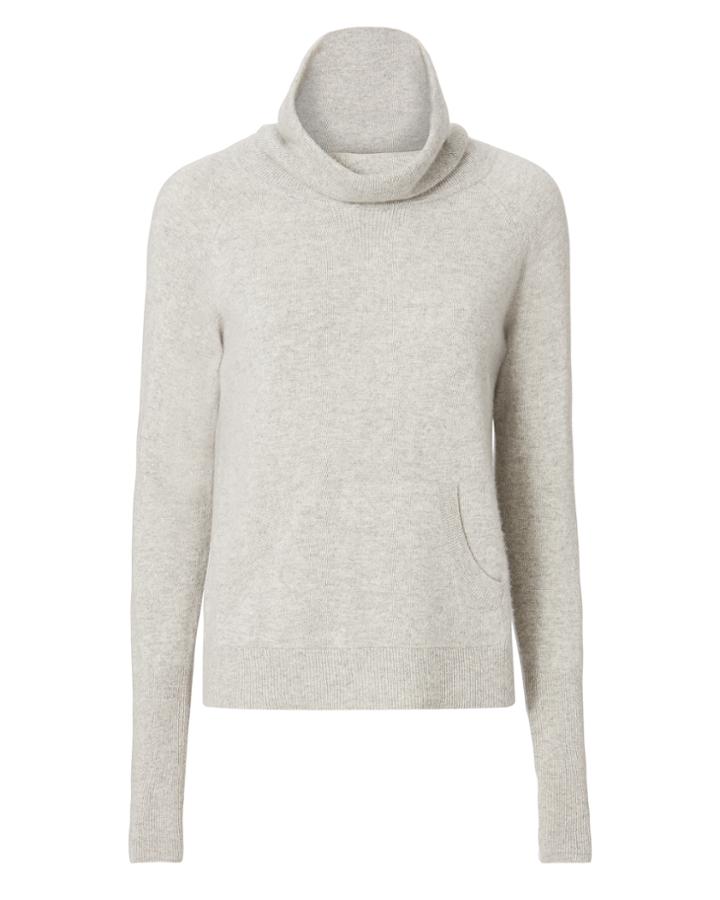 Veronica Beard Oliver Funnel Neck Cashmere Sweater