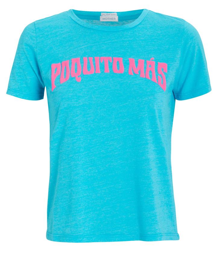 Mother The Boxy Goodie Tee Turquoise L