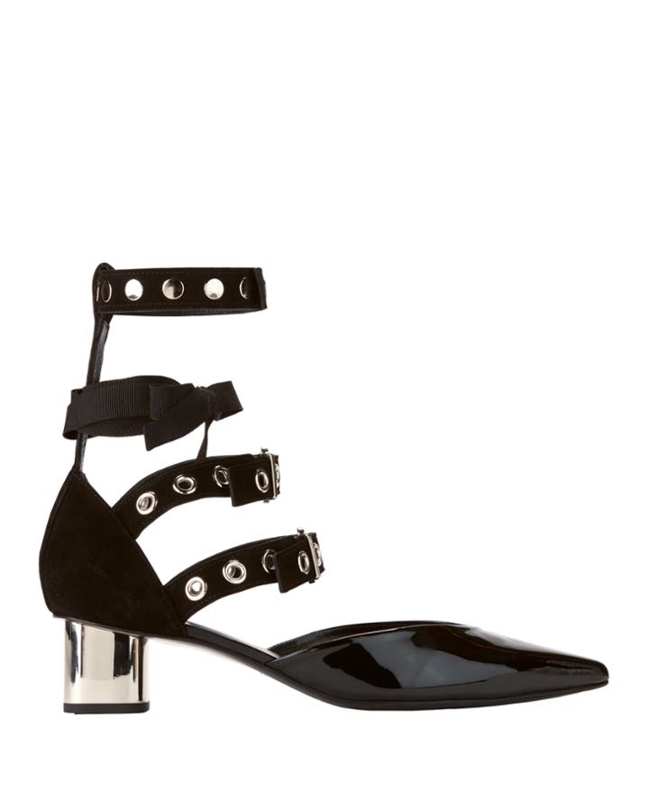 Robert Clergerie Robert Clergerie X Self-portrait Susa Ankle Strap Pumps Black 37