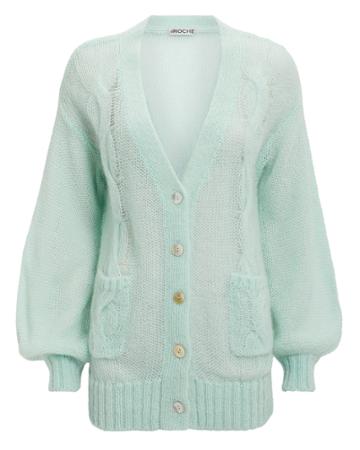 St. Roche Whisper Cardigan Aqua L