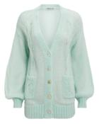 St. Roche Whisper Cardigan Aqua L