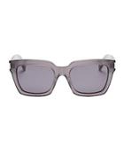 Saint Laurent Bold Grey Square Sunglasses