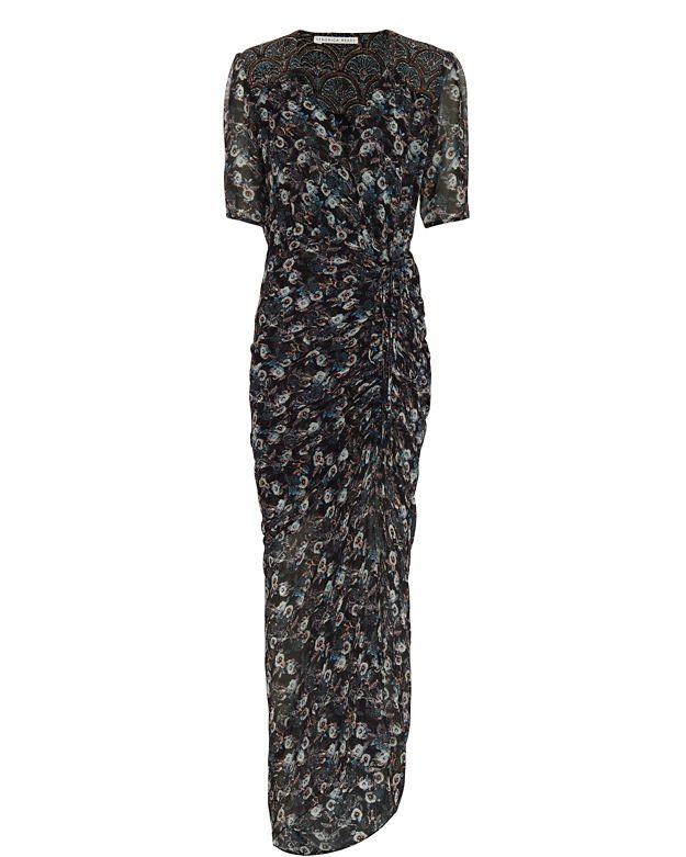 Veronica Beard Mariposa Print Midi Dress