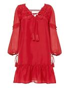 Derek Lam 10 Crosby Bell Sleeve Ruffle Dress