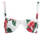 Onia Sorrento Bikini Top White/green/red/floral P