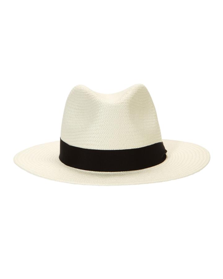 Rag & Bone White Panama Hat White S/m