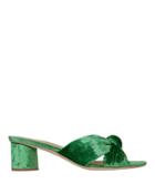 Loeffler Randall Celeste Emerald Green Slide Sandals Emerald 9