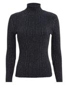 Alc A.l.c. Marso Midnight Silver Turtleneck Navy/silver S