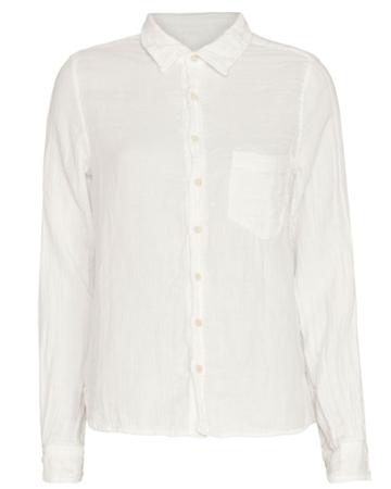 Shirt By Cp Shades Exclusiuve Gauze Shirt: White