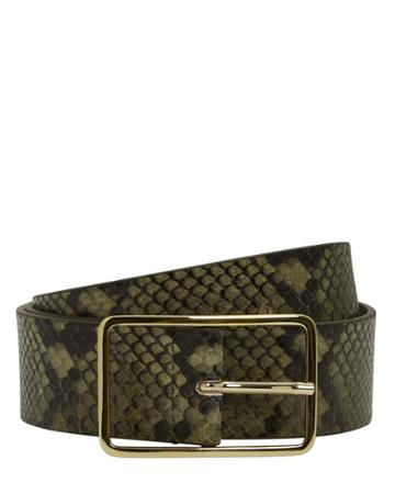 B-low The Belt Milla Python Belt Olive/snakeskin S