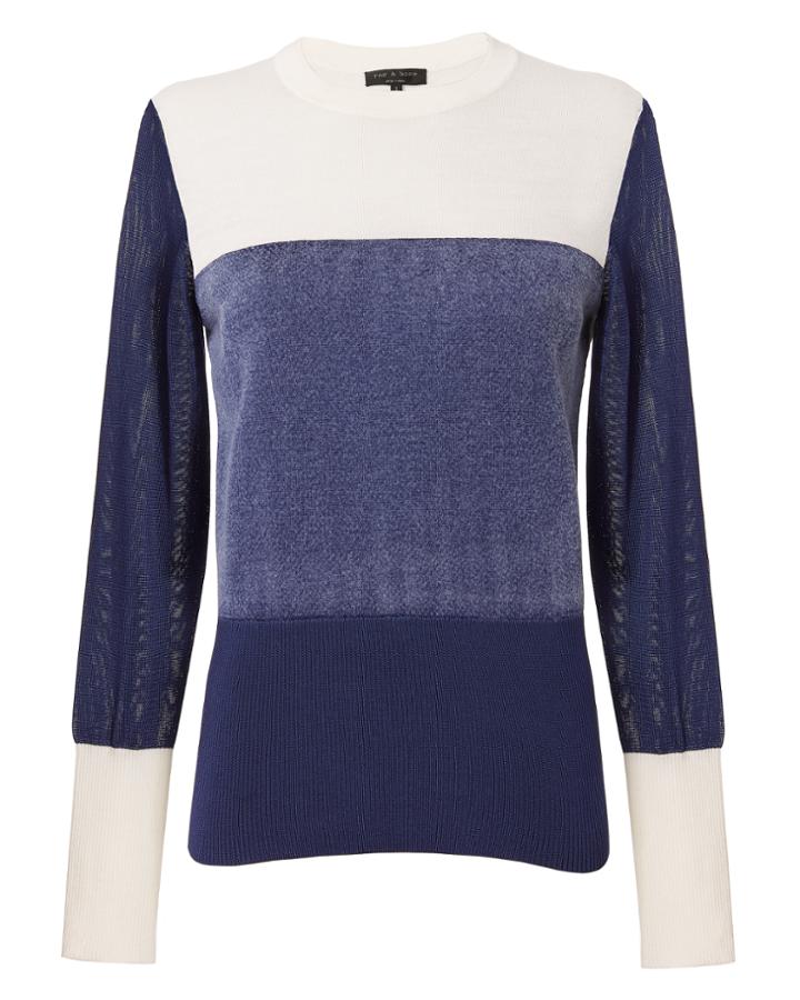 Rag & Bone Marissa Blue Sweater Blue S