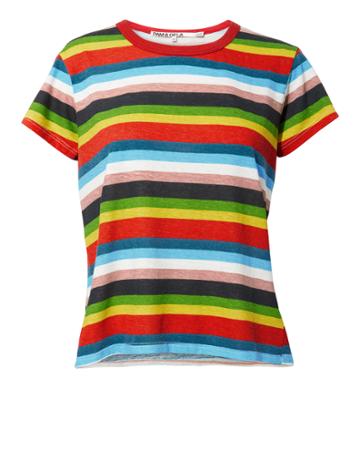 Pam And Gela Pam & Gela Rainbow Striped Tee Multi P